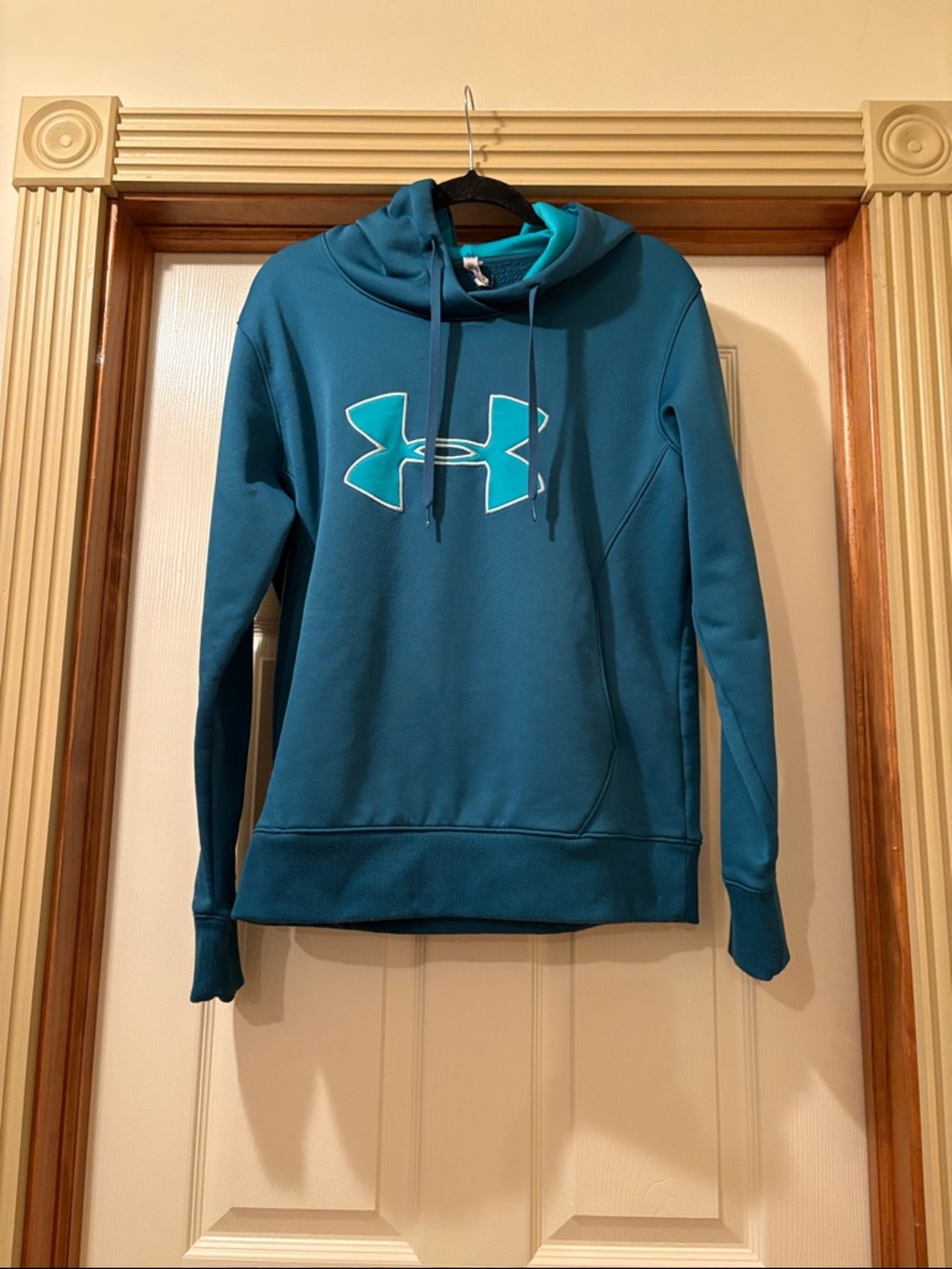 Under Armour Teal Pullover Hoodie with Aqua Interior